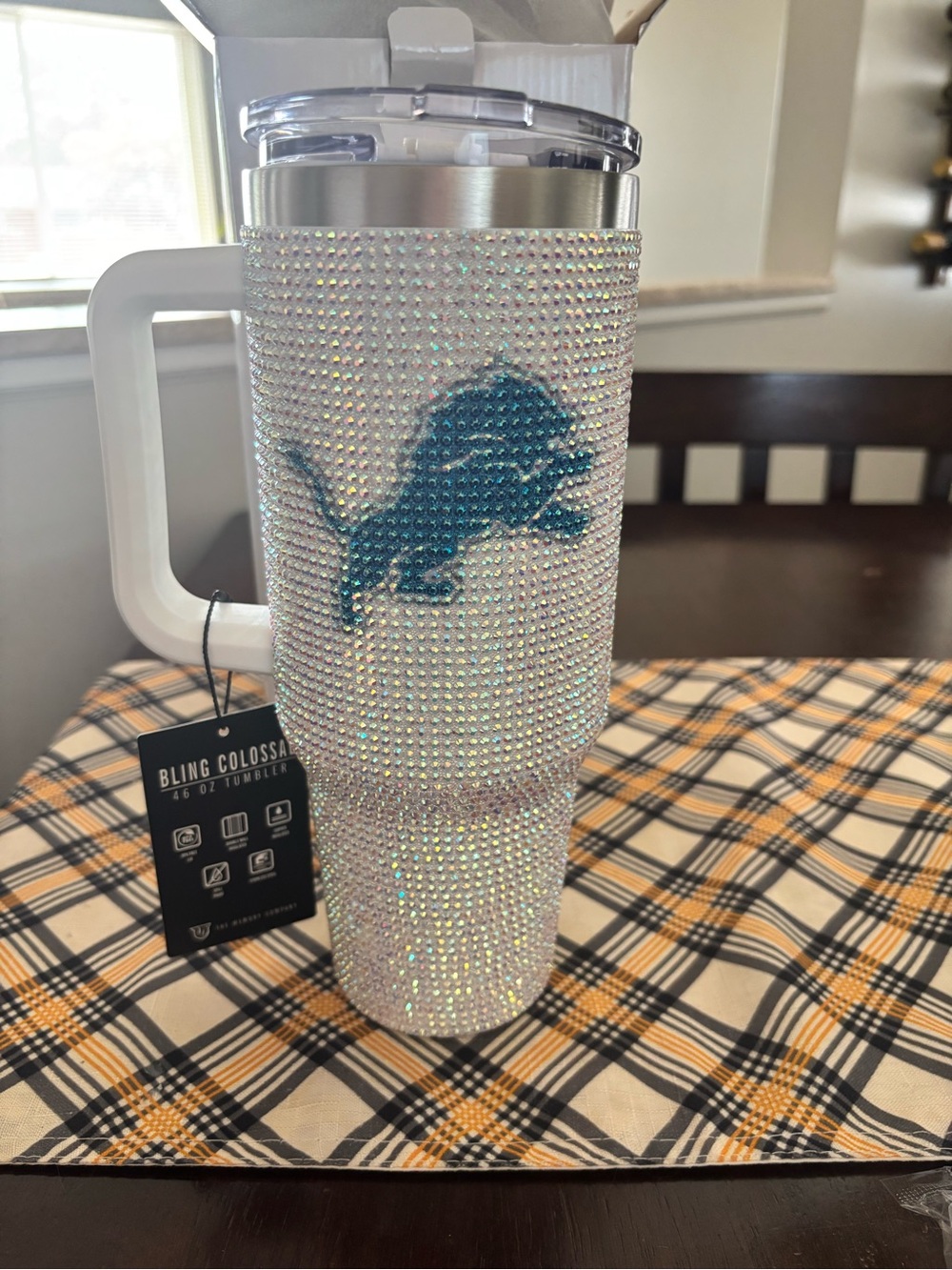 Detroit Lions BLING Tumbler